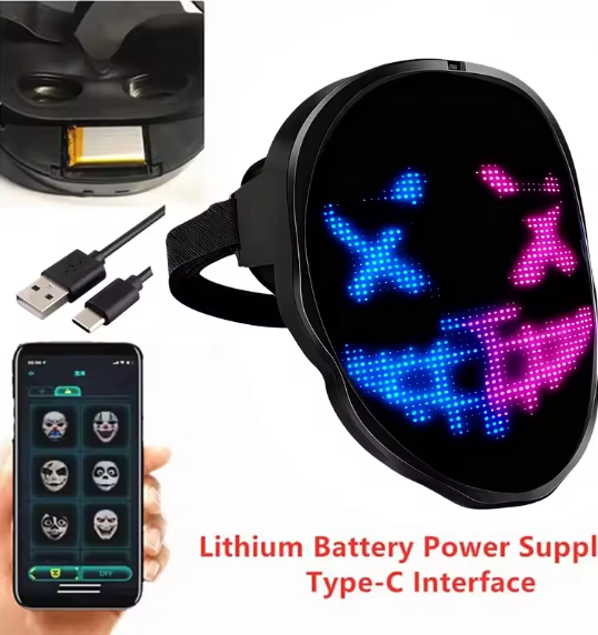 Pulsemask Pro lithium battery, USB Type-C charging and app pairing